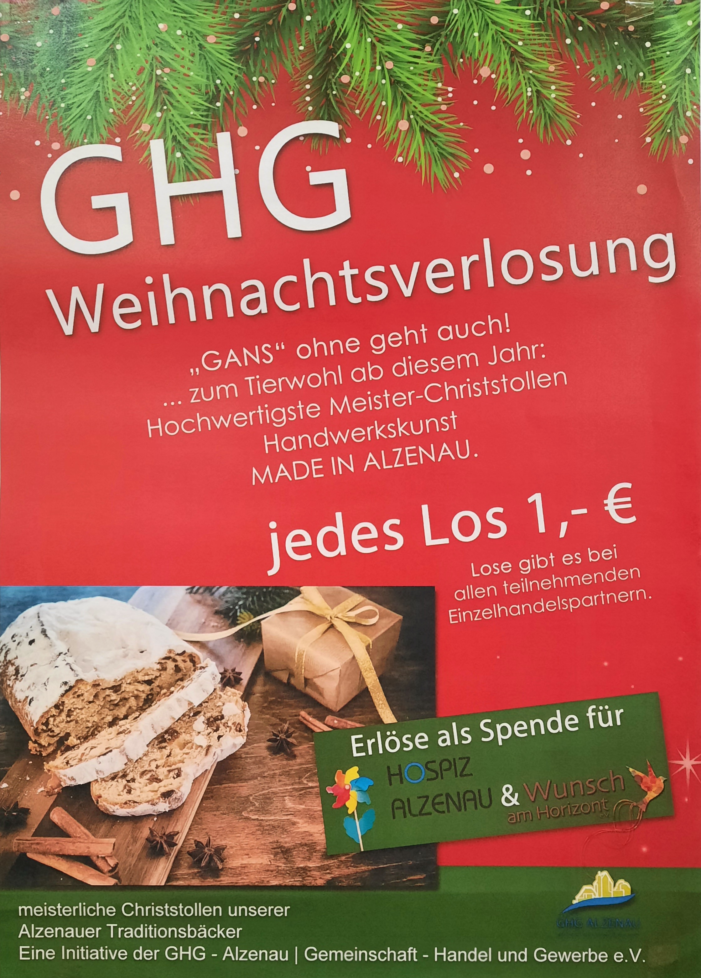GHG Weihnachtsverlosung